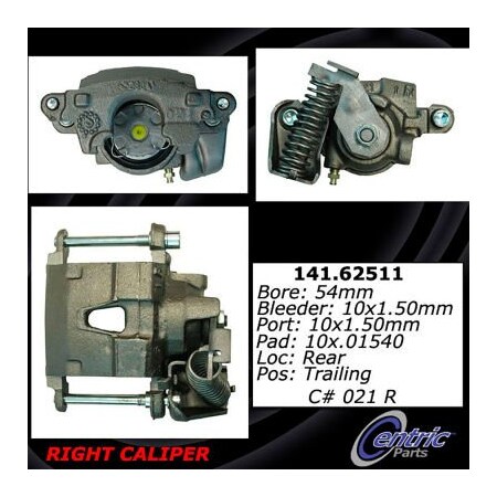 Centric Semi-Loaded Brake Caliper, Parts, 141.62511 141.62511